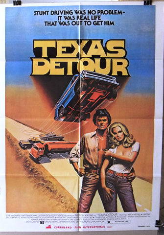 Texas Detour ( Armstrong) 27x39" Original Lebanese Movie Poster 70s