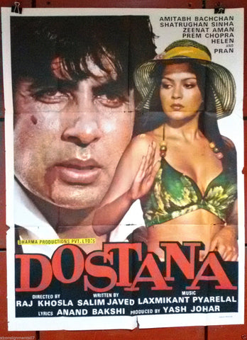 DOSTANA (AMITABH BACHCHAN) 40"x30" Indian Hindi Original Movie Poster 80s