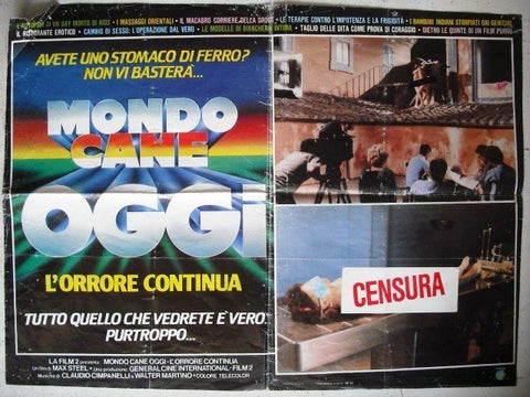Mondo Cane Oggi Italian Lobby Card 80s