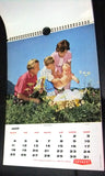 Gevaert Vintage Incompete Calendar Printed in Belgium 1963