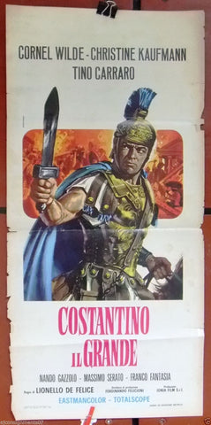 COSTANTINO IL GRANDE  (ELISA CEGANI) Italian Film Poster Locandina 60s