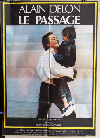 Le Passage (Alain Delon) French Lebanese Original Movie Poster 80s
