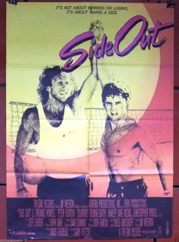 Side Out {THOMAS HOWELL} Original 40"x27"  Movie Lebanese Poster 90s
