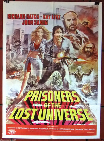 Prisoners of the Lost Universe {Richard Hatch Original Lebanese Movie Poster 80s