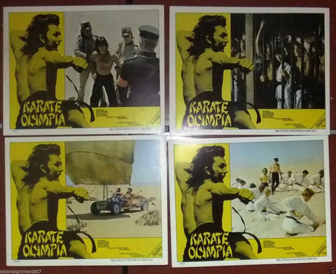 {Set of 8} karate Olympia, Kill or Be Killed Org. South Africa Lobby Cards 70s