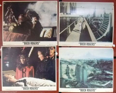 {Set of  4} BUCK ROGERS (GIL GERARD) 8x10" Lobby Cards 70s