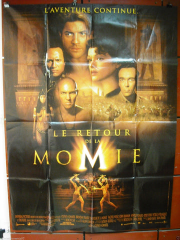 Le Retour de la Momie {Dwayne Johnson} 63"x47" French Movie Poster 2000s