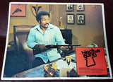 {Set of 8} BLACK GUNN {Jim Brown} 11x14 Original U.S Lobby Cards 70s