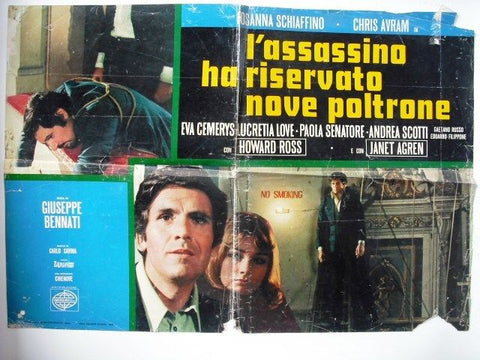 L'assassino Ha Riservato Nove Poltrone (Rosanna Schiaffino) Lobby Card 70s