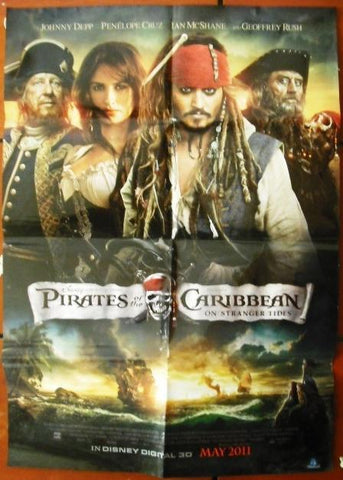 Pirates of the Caribbean On Stranger Tide (Jonny Depp) ADV Original Movie Poster