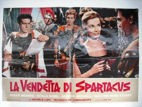 La vendetta di Spartacus Vintage Italian Lobby Card 1964