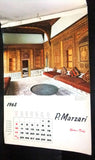 Vintage Calendar Arabic P. Marzari Printed in Schio, Italy 1965