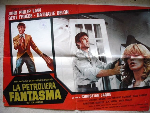 La Petroliera Fantasma Style C Org. Italian Movie Lobby Card 70s