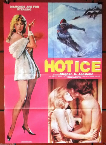 Hot Ice {Stephen C. Apostolof} 37x26" Original Lebanese Movie Poster 70s