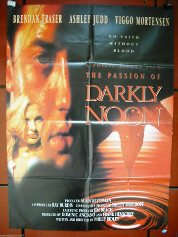 The Passion of Darkly Noon {Brendan Fraser} Original Lebanese Movie Poster 90s