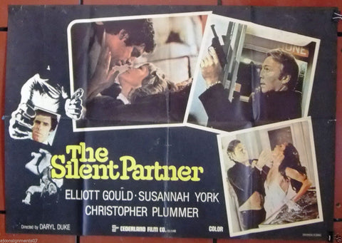 THE SILENT PARTNER (ELLIOTT GOULD) 40x27" Original Lebanese Movie Poster 80s