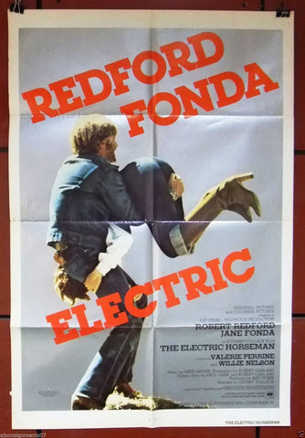 Electric { Robert Redford} 41x27" Original Movie Poster 70s