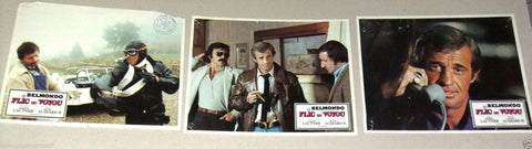 {Set of 11} FLIC OU VOYOU {Jean Paul Belmondo} 11X10" Org. French LOBBY CARD 70s