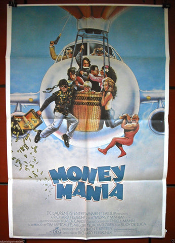 Money Mania, Million Dollar Mystery Jamie Alcroft Org. Lebanese Movie Poster 80s