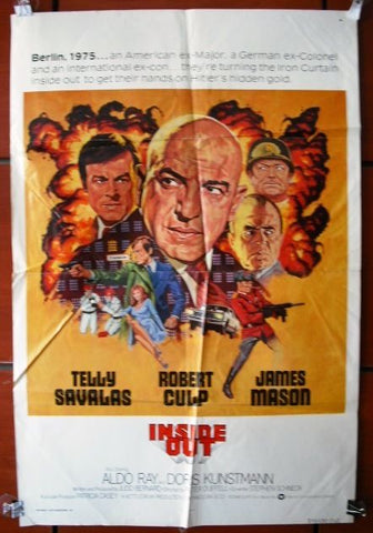 Inside Out Telly Savalas Original Movie Poster 70s