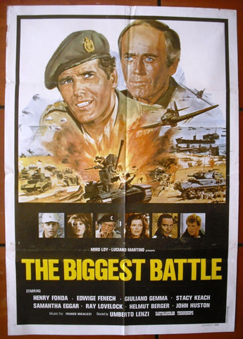 The Biggest Battle {Henry Fonda} Original Movie Poster 70s