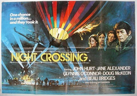 Night Crossing "John Hurt" Lebanese Quad Movie Poster 80s