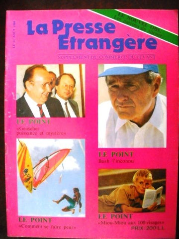 La Presse Etrangere Political News Lebanese French Magazine 1988