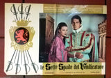 (Set of 7) SETTE SPADE DEL VENDICATORE Brett Halsey Italian Film Lobby Card  60s