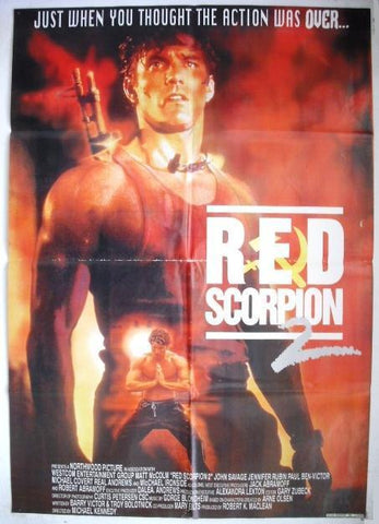 Red Scorpion (Matt McColm) Original Lebanese Movie Poster 90s