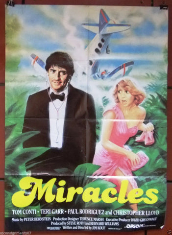 Miracles {Tom Conti} 40x27" Original Lebanese Movie Poster 80s