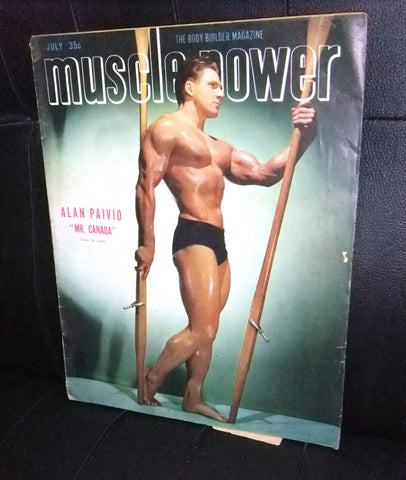 Muscle Power Bodybuilding Magazine Alan Paivio June-1952