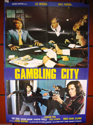 Gambling City {Luc Merenda} Original Lebanese Movie Poster 70s