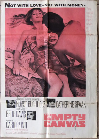 Empty Canvas {Bette Davis} Original 38x26" Original Int. Movie Poster 70s
