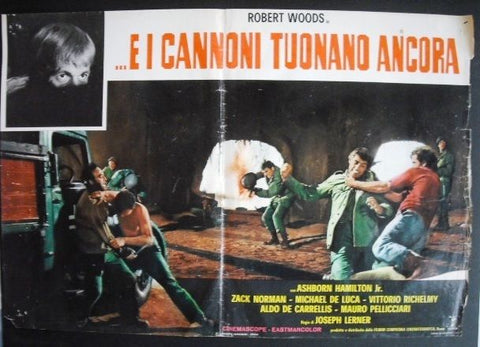 E i Cannoni Tuonano Ancora  (Robert Woods) Italian Fotobusta Lobby Card 70s