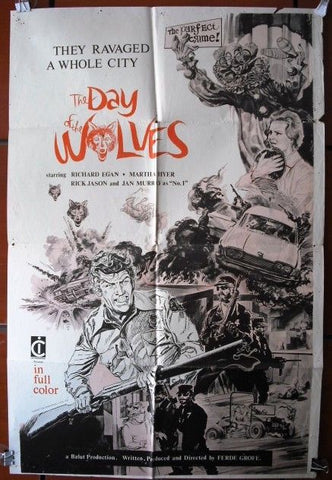 The Day of the Wolves Original Movie Poster 70s