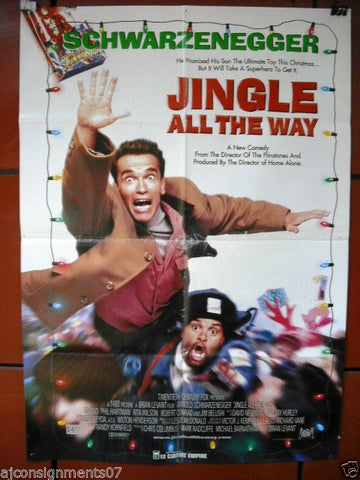 Jingle All the Way {Arnold Schwarzenegger} Original Lebanese Movie Poster 90s