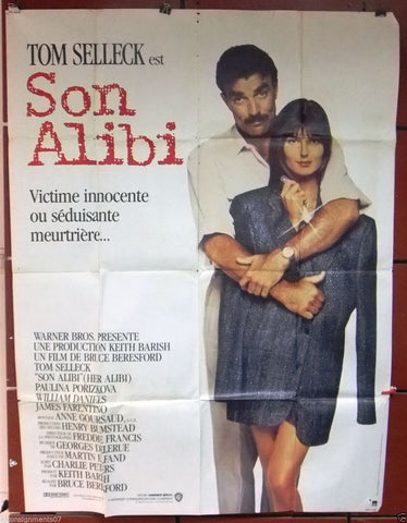 Son Alibi {GEORGES DELERUE} 47"x63" Original French Movie Poster 80s