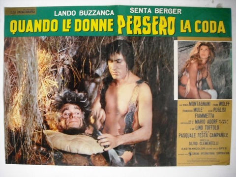 Quando le donne persero la coda Italian Original Vintage Movie Lobby Card 1972