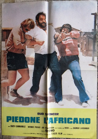 PIEDONE L'AFRICANO-BUD SPENCER Lebanese Movie Poster 70s