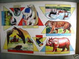 At The ZOO Vintage Story Book with Models / cutout New