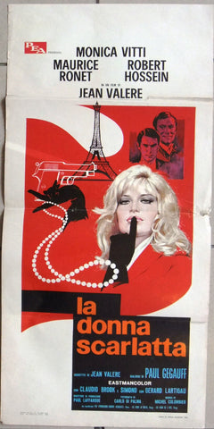 La Donna Scarlatta (Monica Vitti) Italian Film Locandina Poster 60s