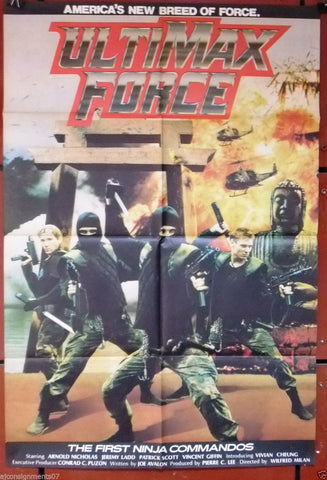 Ultimax Force (Brad Cassini) Original Lebanese Movie Poster 80s