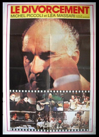 Le divorcement "Michel Piccoli" Original Lebanese Movie Poster 70s