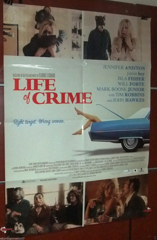 Life of Crime {Jennifer Aniston} 40x27" Original Movie Poster 2000s