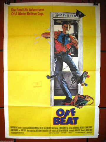 Off Beat {Judge Reinhold} Original Lebanese Movie Poster 80s