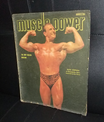 Muscle Power Bodybuilding Magazine Alan Stephan Aug-1951