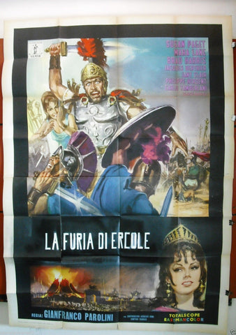 la Furia di Ercole (Brad Harris) Italian 4F Movie Poster 60s