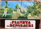 Il Pianeta dei Dinosauri, Planet of the Dinosaurs D Italian Film Lobby Card 70s