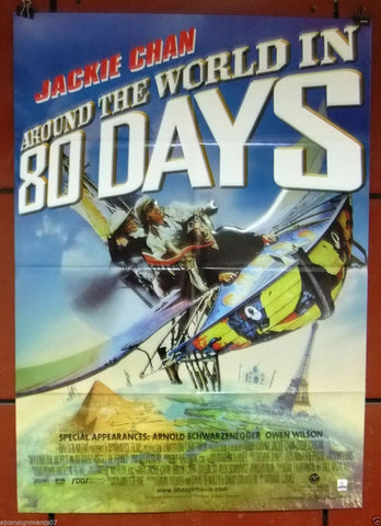 Around the World in 80 Day JACKIE CHAN 40x27" Original Int. Movie Poster 2000s