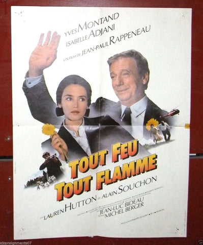 TOUT FEU, TOUT FLAMME { Isabelle ADJANI} Original French Movie Poster 80s